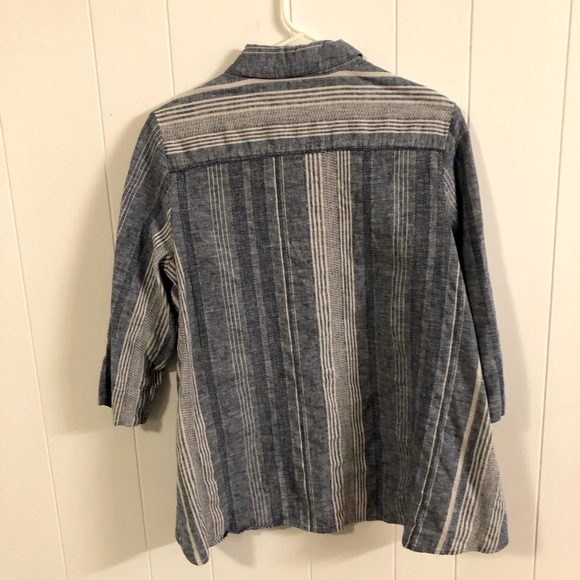 Soft Surrounding Livienne Linen Blend Button -Up Shirt PL - Picture 6 of 6